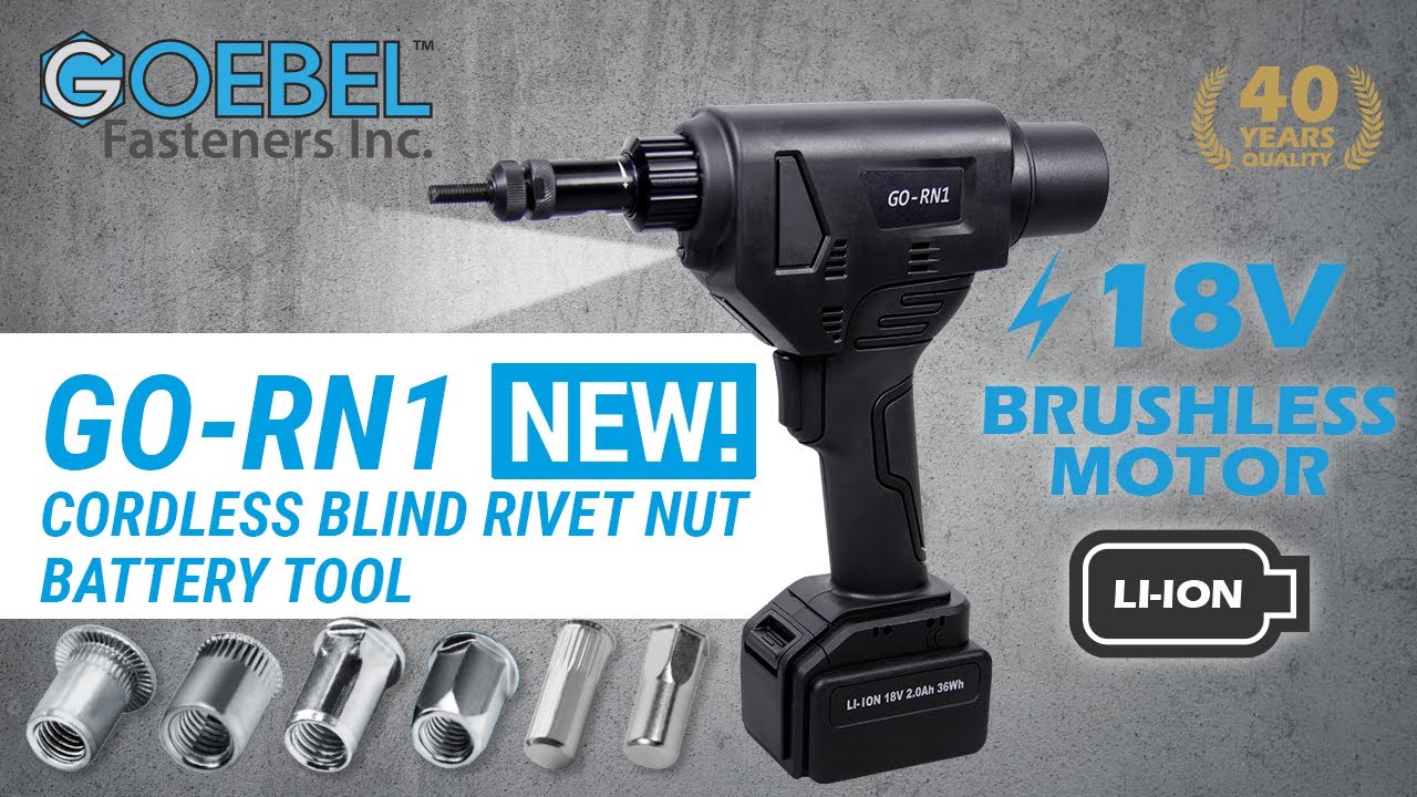 Goebel GO-RN1 Lithium-Ion Cordless Rivet Nut Tool