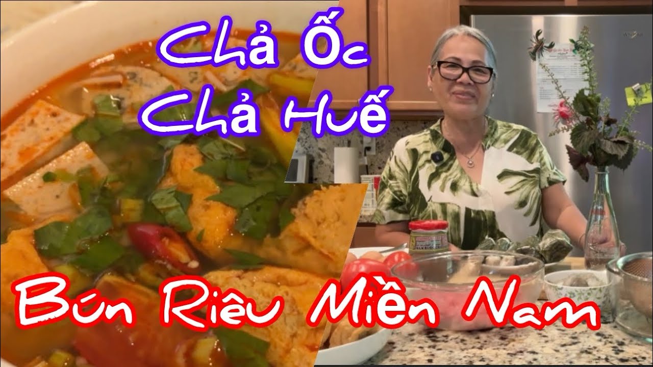 Tập 1537: Hôm Nay Bếp Nhà Hồng Làm Món Bún Riêu Miền Nam  Nấu Với Nước Dừa Coco Rico 