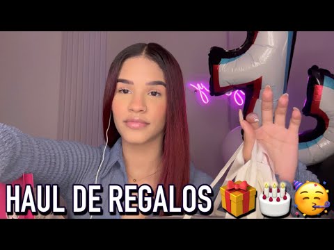 Asmr haul regalos de mi cumpleaños 🎁 les va a encantar