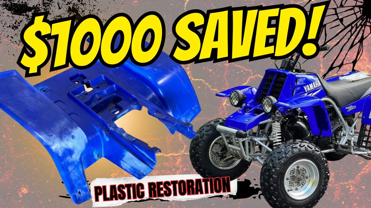 $1000 Saved! Restoring 2003 Yamaha Banshee Plastics & Fixing White Marks