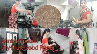 Indian Lifestyle Vlog Healthy Veg Snacks How To Make Gur Papdi At Home 
