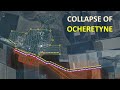 Collapse of ocheretyne l 100  of novomykhailivka falls