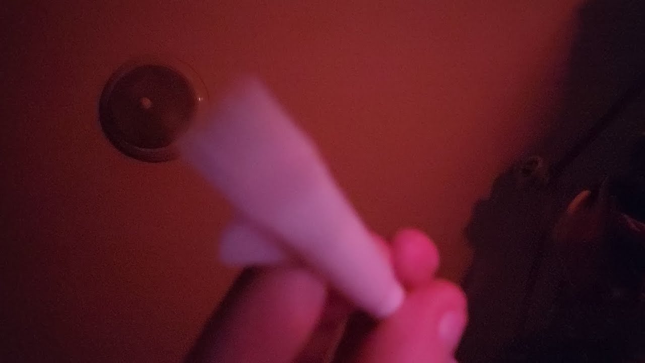 lofi asmr touching the camera with random objects (no talking)