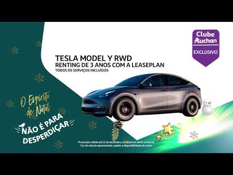 Ganha um Tesla com o Clube Auchan