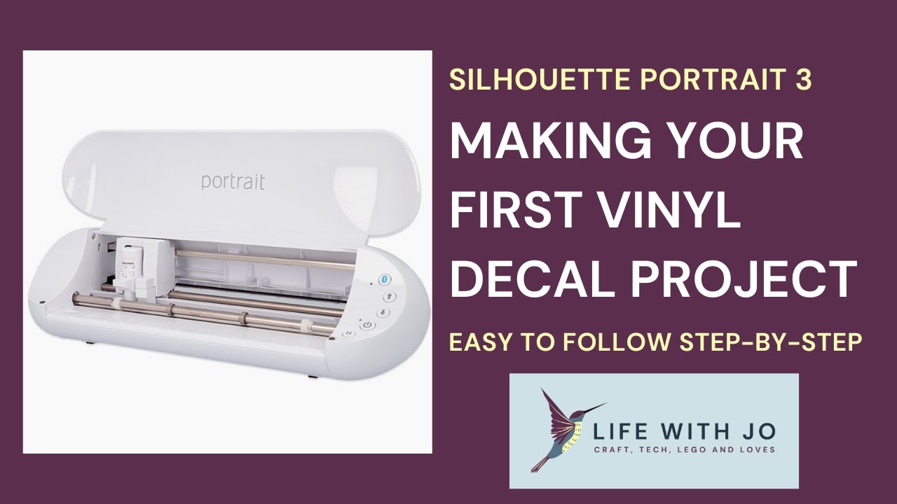 Basic Silhouette Portrait 3 tutorial for making a vinyl decal. Easy to  follow steps 