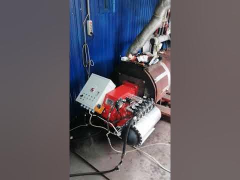 Горелка Олимпия мощностью 1600 кВт на испытательном стенде - YouTube