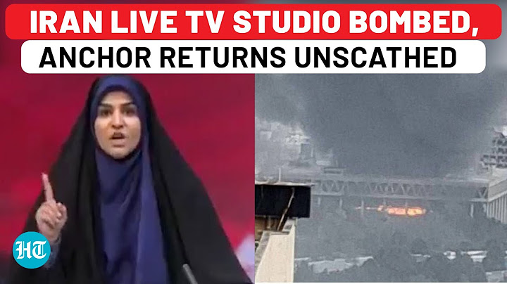 On Cam: Israel Bombs Iran TV Studio During Live Bulletin; Female Anchor Returns Unscathed | IRIB