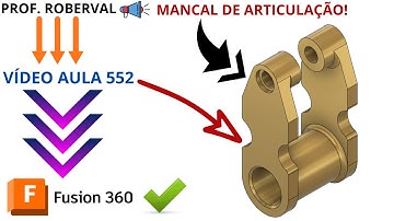 Aula 552 - Modelamento do Mancal de Articulação no Fusion 360