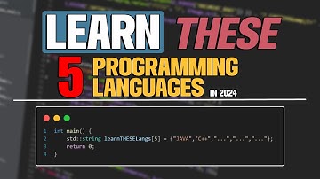Top 5 Programming Languages in 2024! (MUST LEARN)