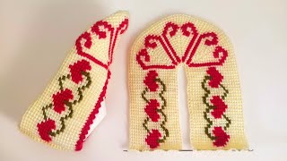 (1.video)çok sevilen tunus patik yapımı 🧶#patikmodelleri #patik #knitting  #tunusişipatikmodelleri