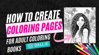 How to Create Coloring Pages for Adult Coloring Books w/ Dall-E #canvatutorial #coloringpages