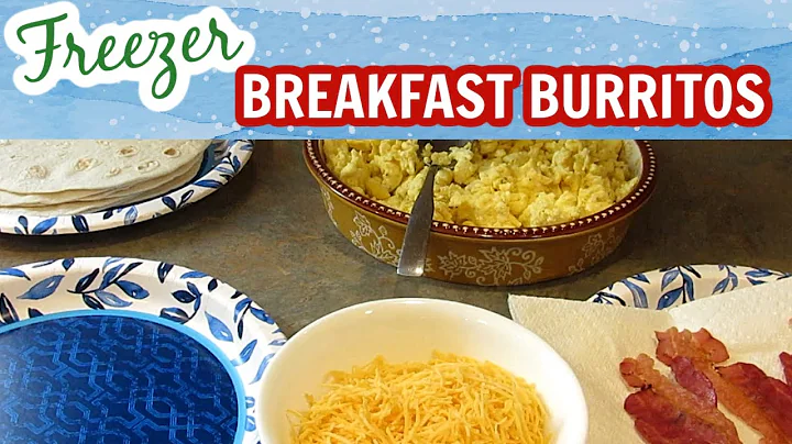 Freezer BREAKFAST BURRITOS!  Easy Make Ahead Breakfast! #LeighsHome