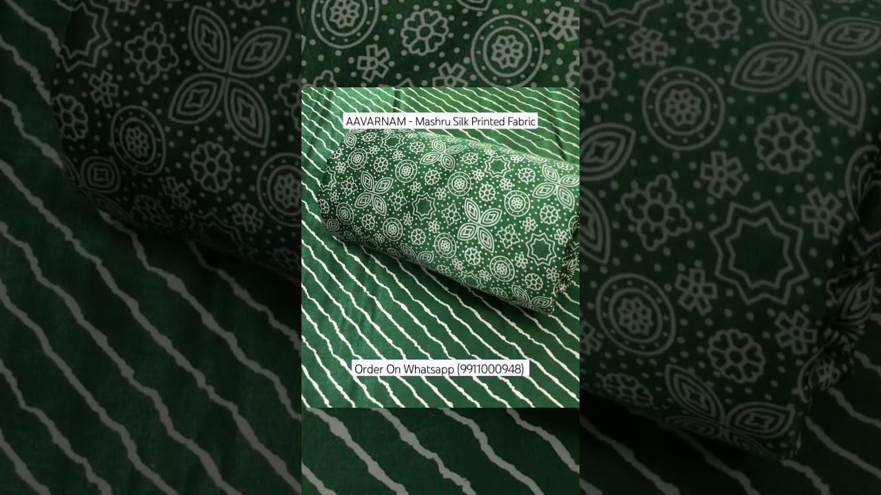 AAVARNAM - Mashru Silk Printed Fabric 