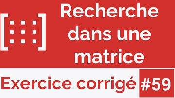 Exercice corrigé #59: Algorithme qui cherche l’existence d