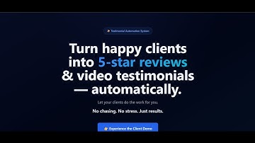 I Built a Smart Testimonial System Inside GoHighLevel