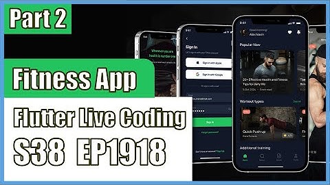 [Flutter] Flutter Live Coding EP1918 (Fitness App Part 2)