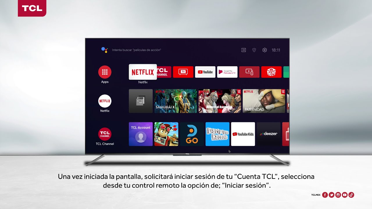 ¿Cómo configurar mi cuenta TCL home en mi TCL Smart Android TV? YouTube