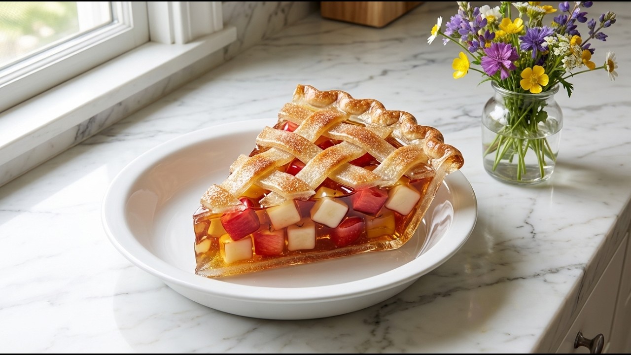 Making Delicious Glass Apple Pie Satisfying ASMR Cooking 🥧🍎