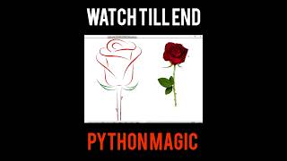 Famous 🌹How to Make Rose in Turtle coding | #viral #python #turtle Profile