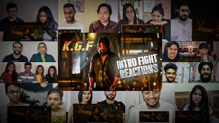 K.G.F Intro Fight Scene 👹Monster Mashup Reactions | Rocking Star Yash | #DheerajReaction |