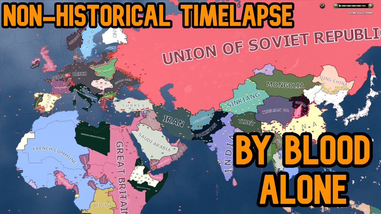 'By Blood Alone' Non-Historical HOI4 Timelapse