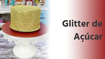 Como usar glitter comestível na pasta americana?