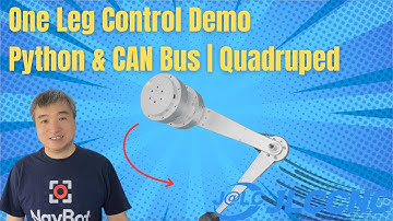 MIT cheetah One Leg Control Demo (Python & CAN Bus | Quadruped)