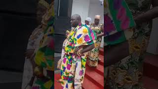 African American King in Ghana Departing Okuapemhene Palace in Akropong heading to Odwira Festival