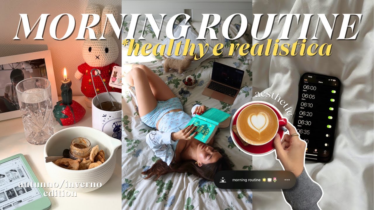 la mia MORNING ROUTINE autunnale🍵⭐️ *realistica e produttiva