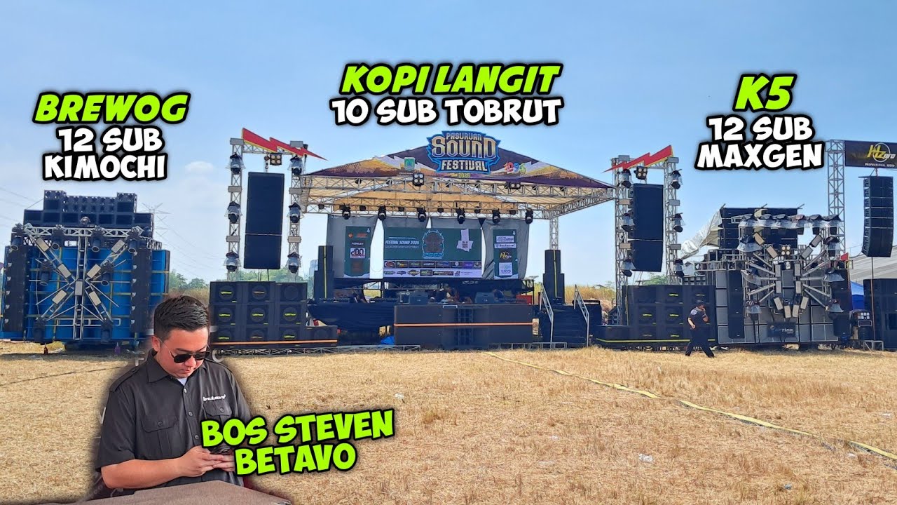 Para bos Berkumpul Bos betavo dan abah aliong di acara festival sound pasuruan