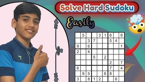 BEST WAY to Solve HARD Sudoku 🔥😱 | Increase IQ 😱 | How to Solve Hard Sudoku | Mind Ability Puzzles