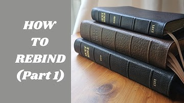 How to Rebind a Bible from Start to Finish - Block Tear Down & Art Gilding (Part 1)