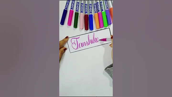 Tanshika 🥰 name calligraphy ||doms brush pen calligraphy|| calligraphy name writing/WhatsApp status💕