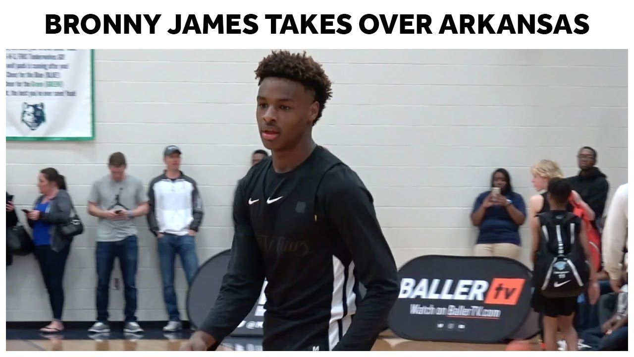 Bronny James and North Coast Blue Chips SHOW OUT In Arkansas - Full Highlights