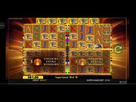 £2 Super Games on Eye of Horus 4 SLOTS. Virgin Games UK online slots.