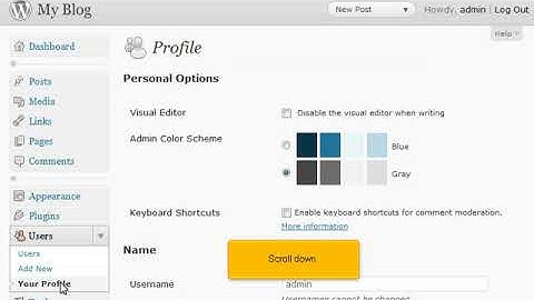 How to edit your profile in WordPress