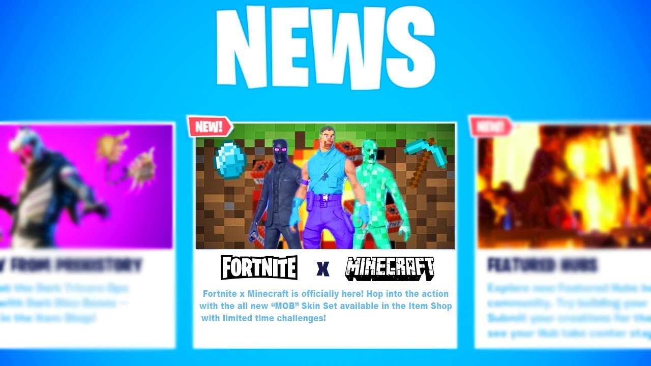 Fortnite x Minecraft merge in new live event created by fan