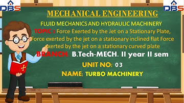DBS - FLUID MECHANICS AND HYDRAULIC MACHINERY Branch: MECHANICAL ENGINEERING Year & Sem: II & II
