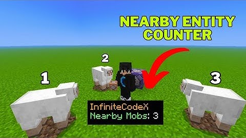 Minecraft Simple Entity Counter with Command blocks