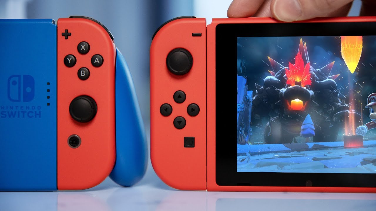 ̗̀ New ̖́- The First Colored Nintendo Switch - Mario Red & Blue