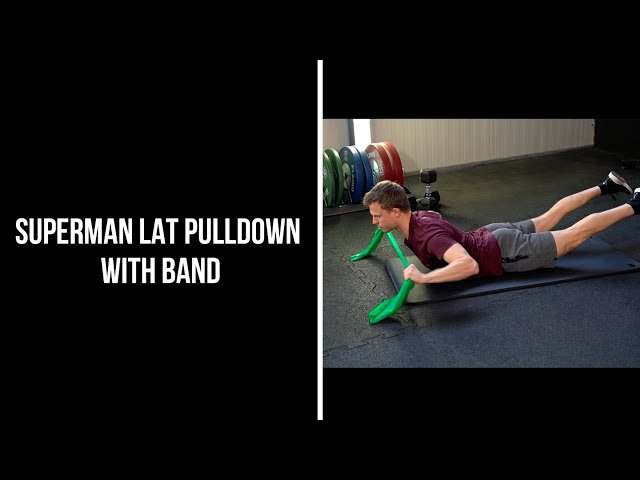 Superman Lat Pulldown with Band class=