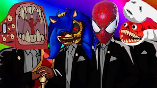 Train Eather & Bridge Worm & Spider Man & Sonic - Coffin Dance Song Megamix Cover