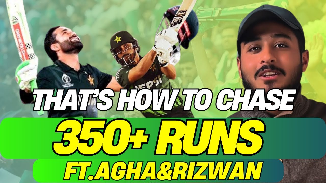 That’s How To Chase 350+ Runs🤣|Ft.Agha&Rizwan👍|Pak Vs Sa|Trination ...