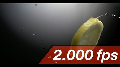 Lemon Slice Is Rotating Onto A Water Surface 2