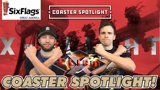 Review! X-Flight - Six Flags Great America - Coaster Spotlight!