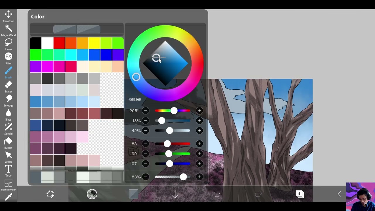 How to paint landscape art | Ibis Paint X Part (Three)