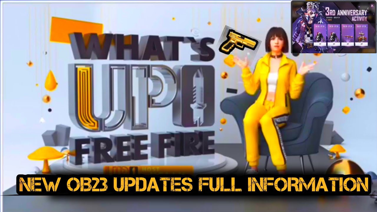 OB23 - ALL NEW UPDATES IN ONE FREE FIRE OFFICIAL VIDEO || NEW CHARACTER ,ALL EVENT & NEW PET