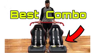 Cipher seats, Tanaka seatbelts Ebay harness bar UNBOXING