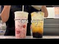 (Sub)🍑🍓딸기쏙쏙 & 복숭아숭숭🍓🍑 / 1리터 스페셜 메뉴들‼️ / cafe vlog / 카페 브이로그 / 더리터 / asmr / nobgm