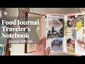 Travelers notebook food journal journal with we accordion notebook insert